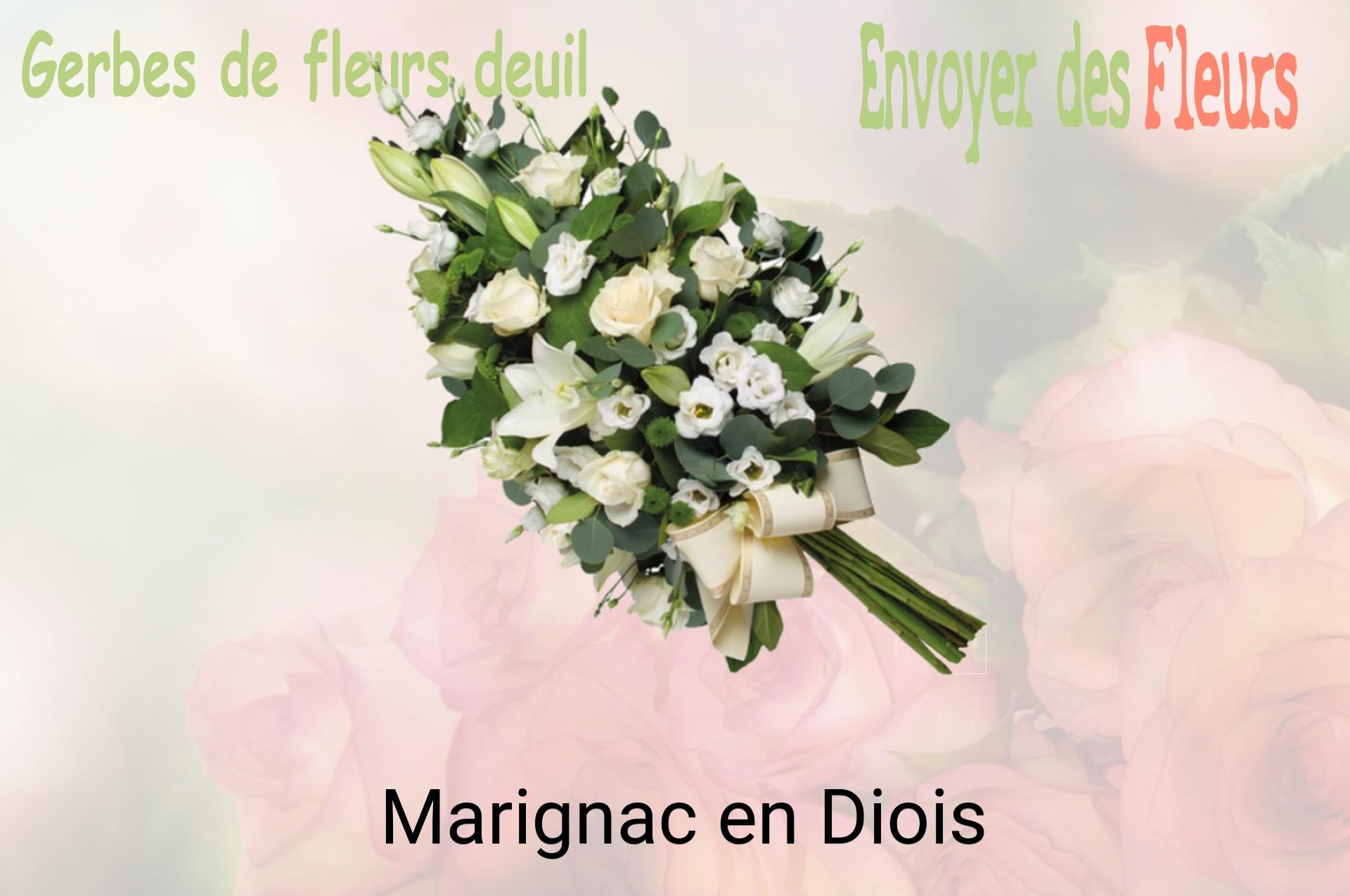 Gerbe de fleurs de deuil livrée à Marignac-en-Diois